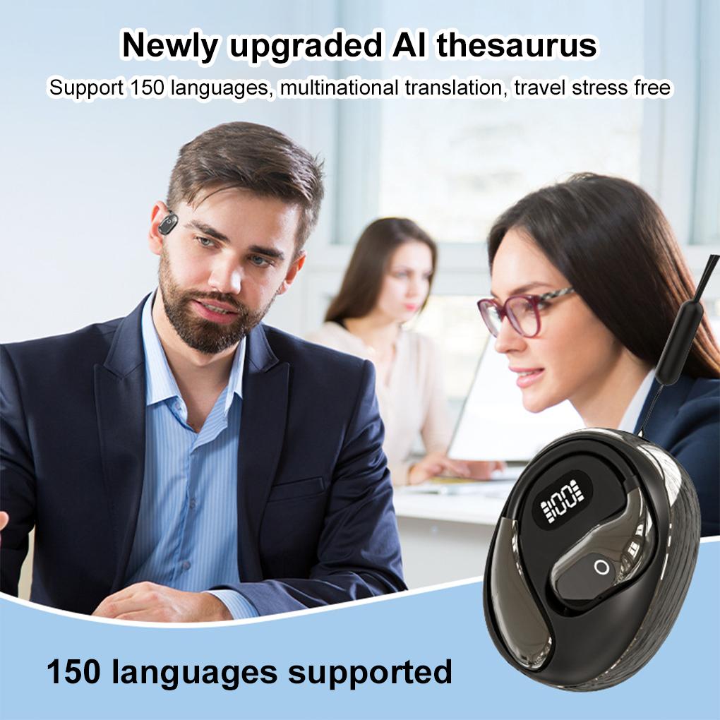 Real-Time 138 Language Translator Headphones Smart Bluetooth 5.3 Simultaneous Interpretation Earphone AI Voice Translator Earbud