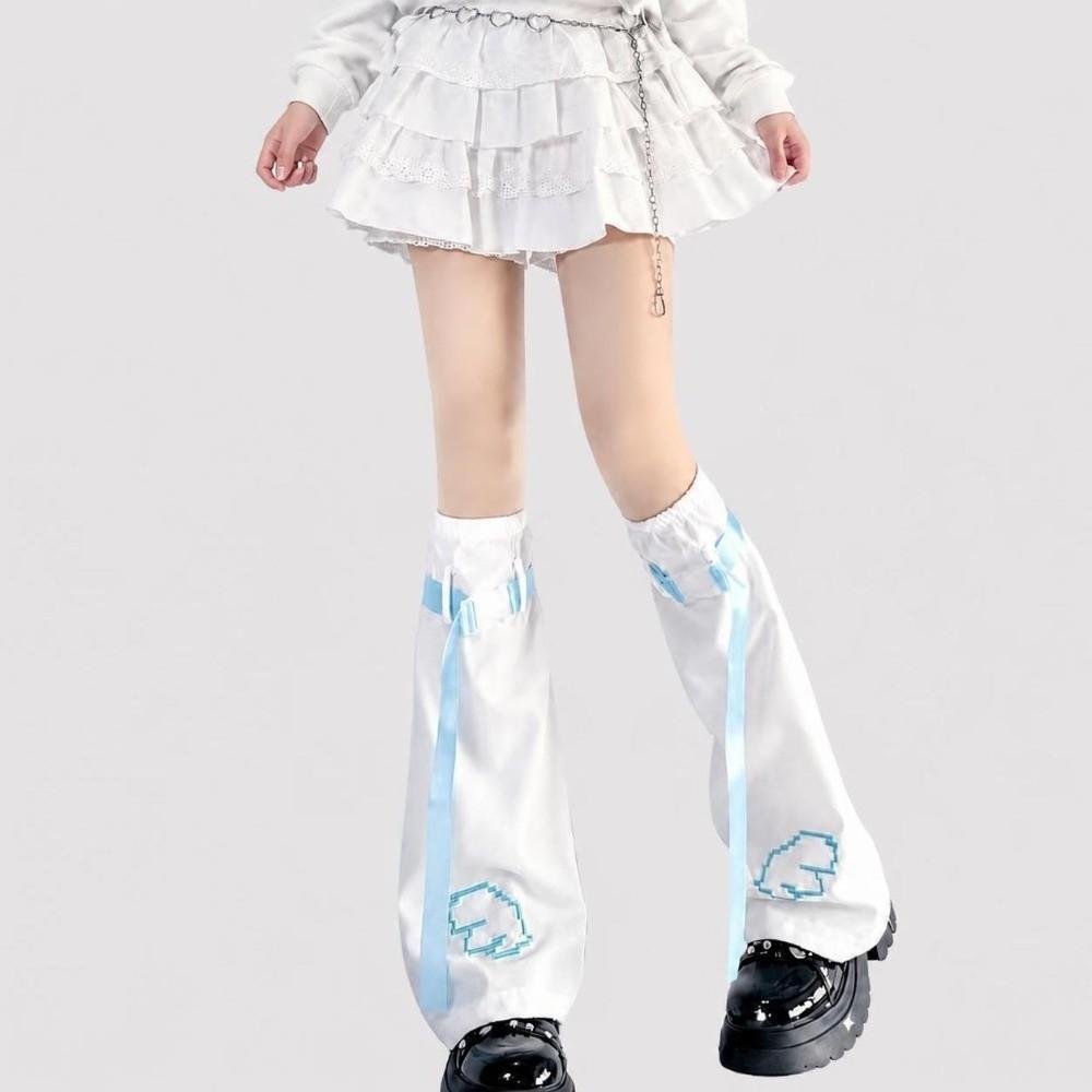 Wing Design Leg Socks Cover Trumpet Shaped High Tube Socks Boot Cuffs Cover Stockings For Women