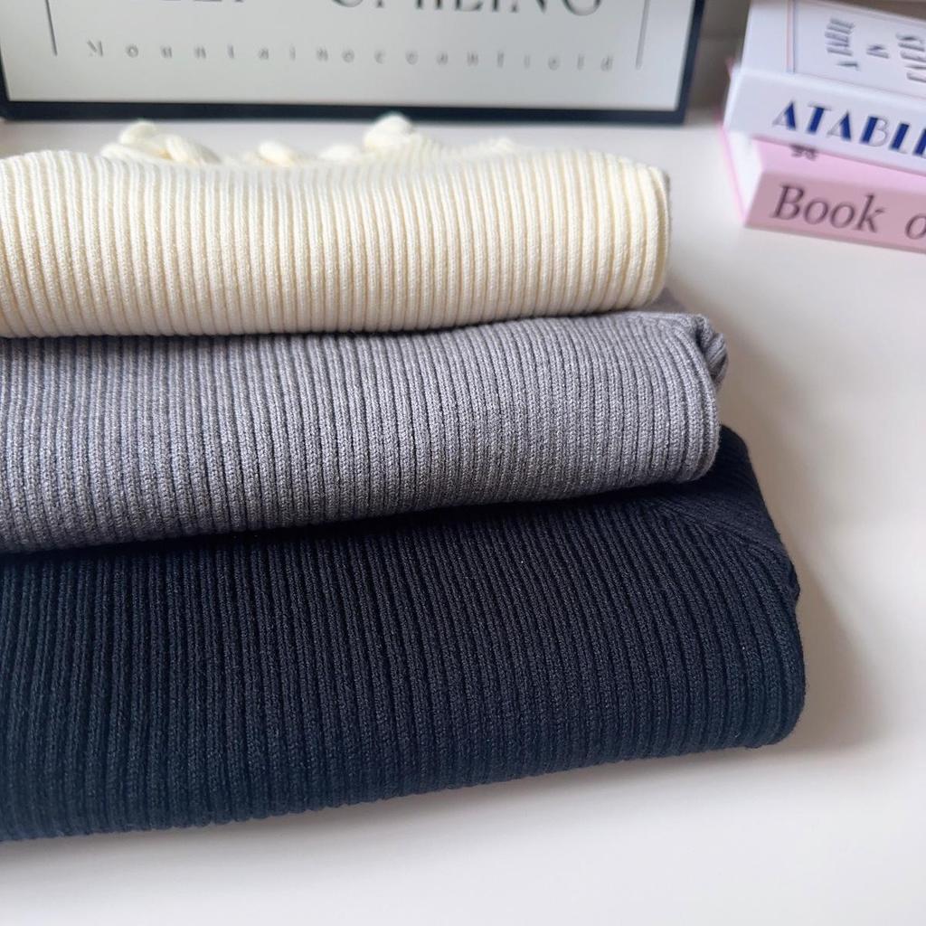 Girls' Lace Collar Knitted Sweater - Winter Long Sleeve Top