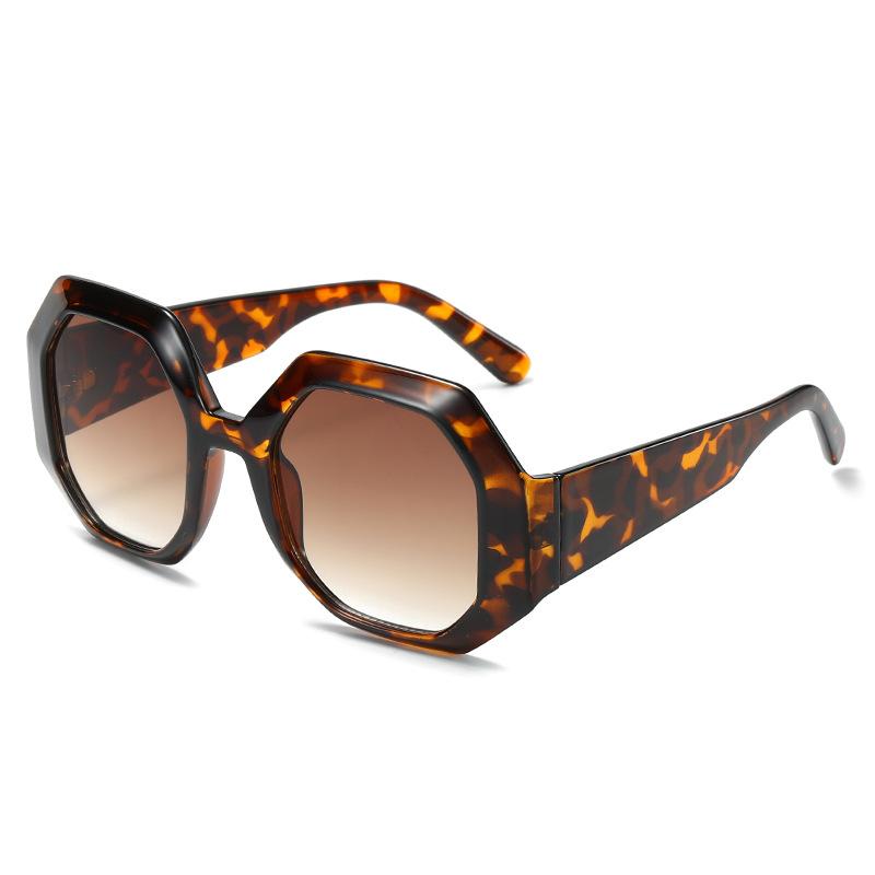 Oval Sunglasses, Personalized Polygonal Contrasting Glasses, Street Sunglasses