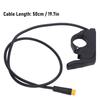 Acceleratore a Dita Elettrico per Bicicletta 140X Acceleratore a Pollice a 3 Pin Acceleratore per Scooter Elettrico Bicicletta Elettrica