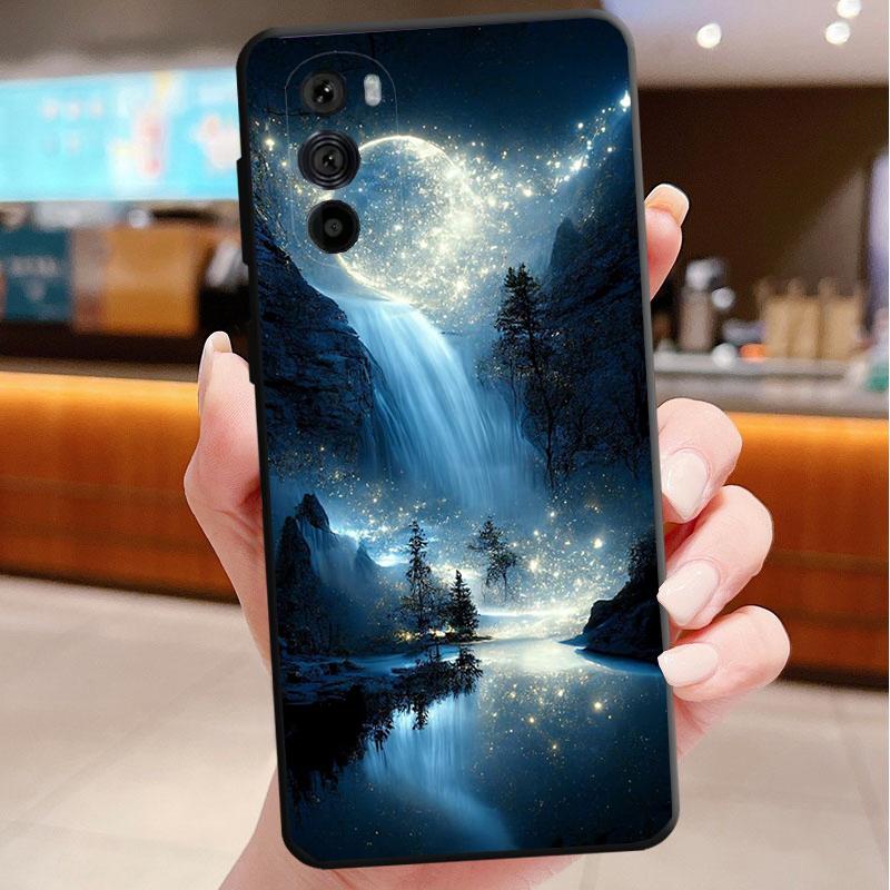 Phone Case For Motorola Edge 50 40 Pro 60 50 40 30 Ultra Neo Fusion Moto G85 G72 G53 G54 G84 G13 G32 Night Butterfly tree