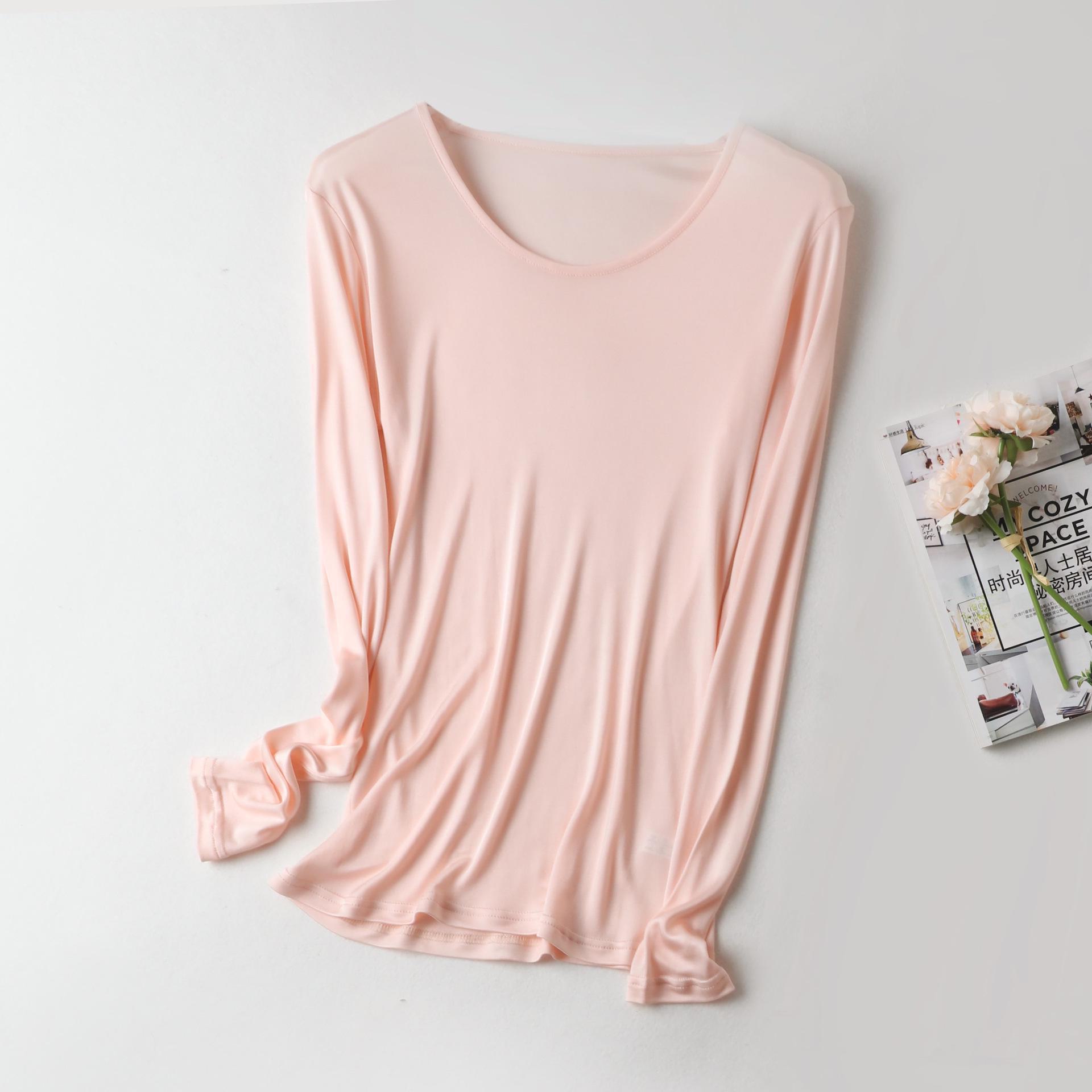 

Yuyue Women s Mulberry Silk Thermal Underwear Set - Autumn & Winter Collection M рожевий