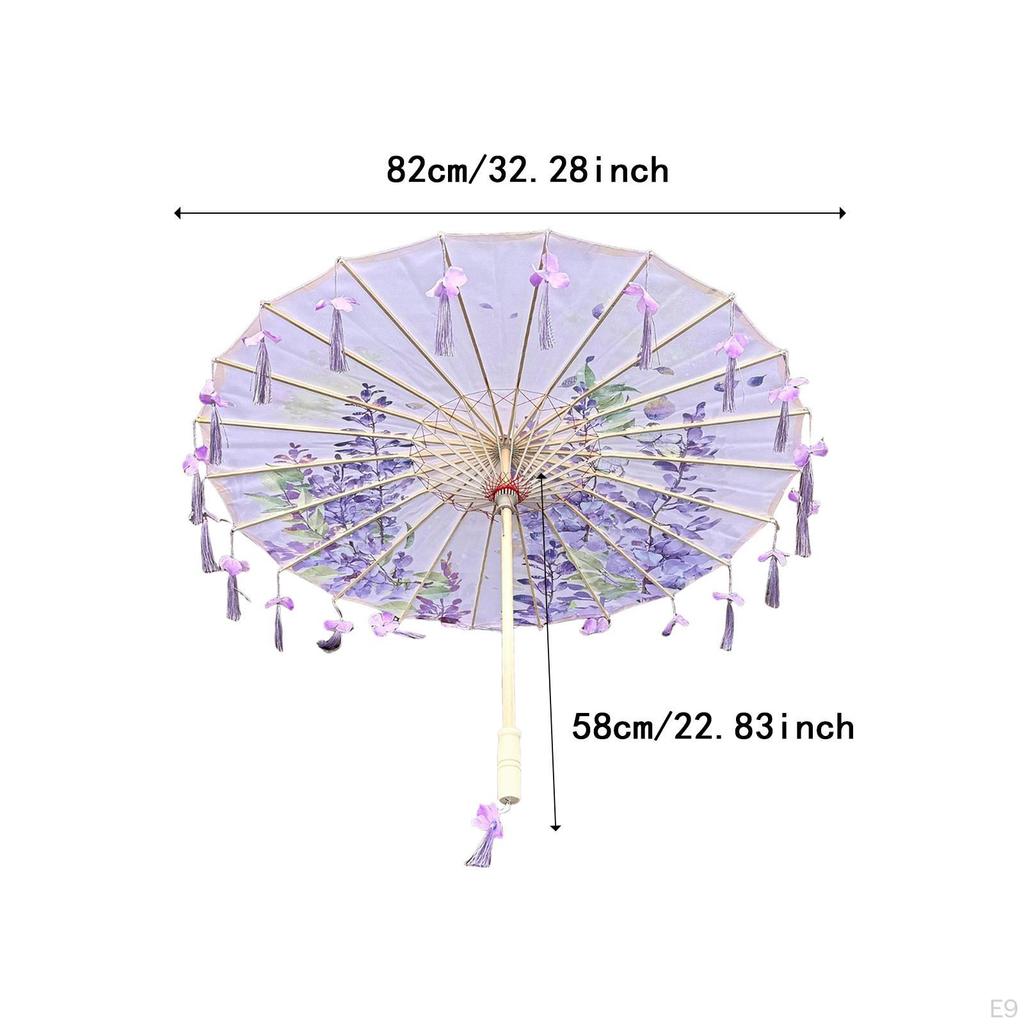 Chinese Umbrella Classical Craft Dance for Village Scenery Photography