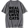 Real Unisex Love Cats Animal T Shirt Vintage Cats Lover Tshirt Cotton Tshirts Cool Daddy Mother Gift Oneck Short Sleeve Tops Tees