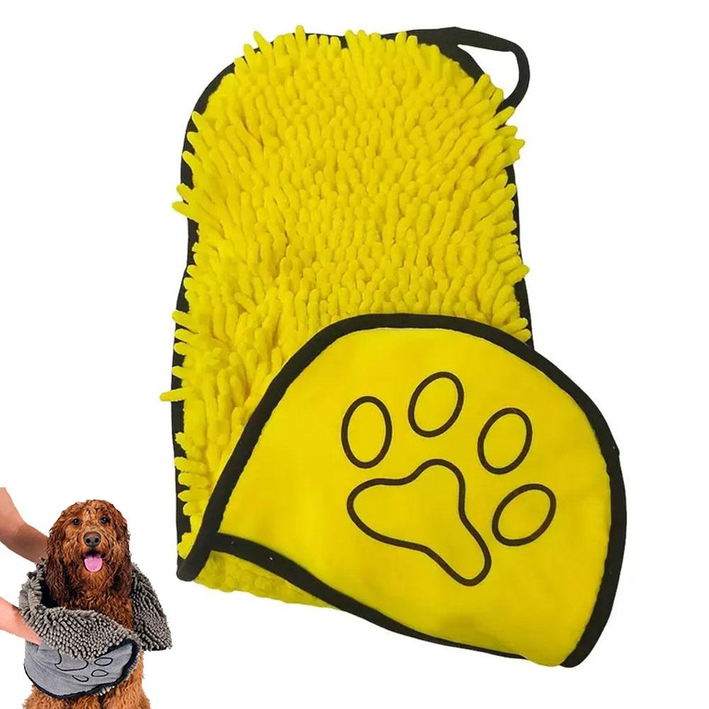 Super Absorbent Pet Bath Towel Quick-drying Cat Towels Convenient Soft Bath Robe Dry Pet Cleaning Washcloth Bath Robe Towel
