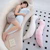 Cute Cool Cold Peas Shaped Seahorse Pillow Plush Toy Pregnant Women Sleep Long