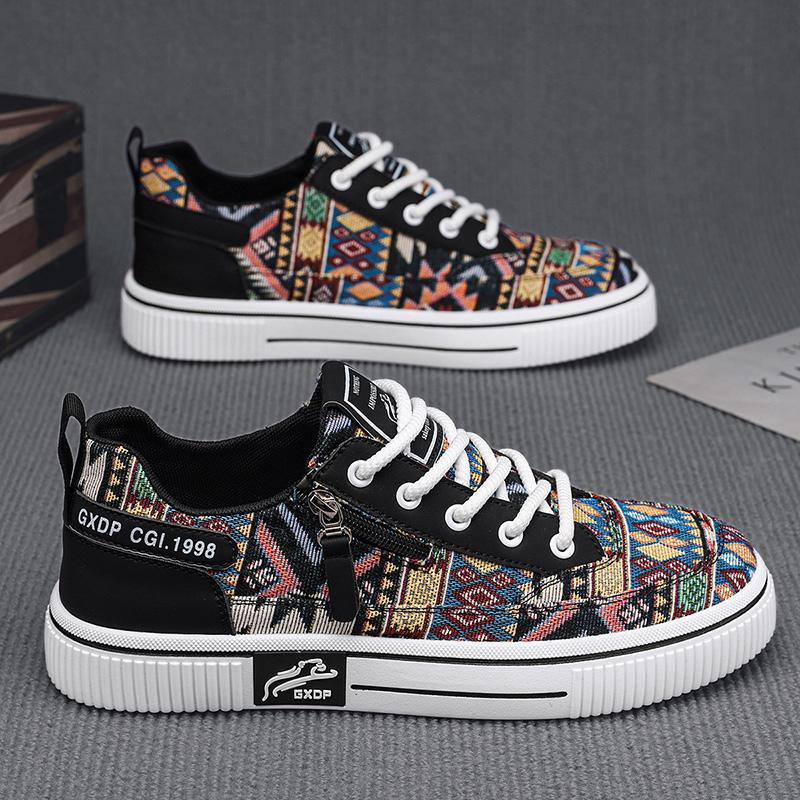 Men's Shoes 2026 Summer New Men's China-Chic Personalized Sports Board Shoes Low Top Outdoor Casual Shoes for Students