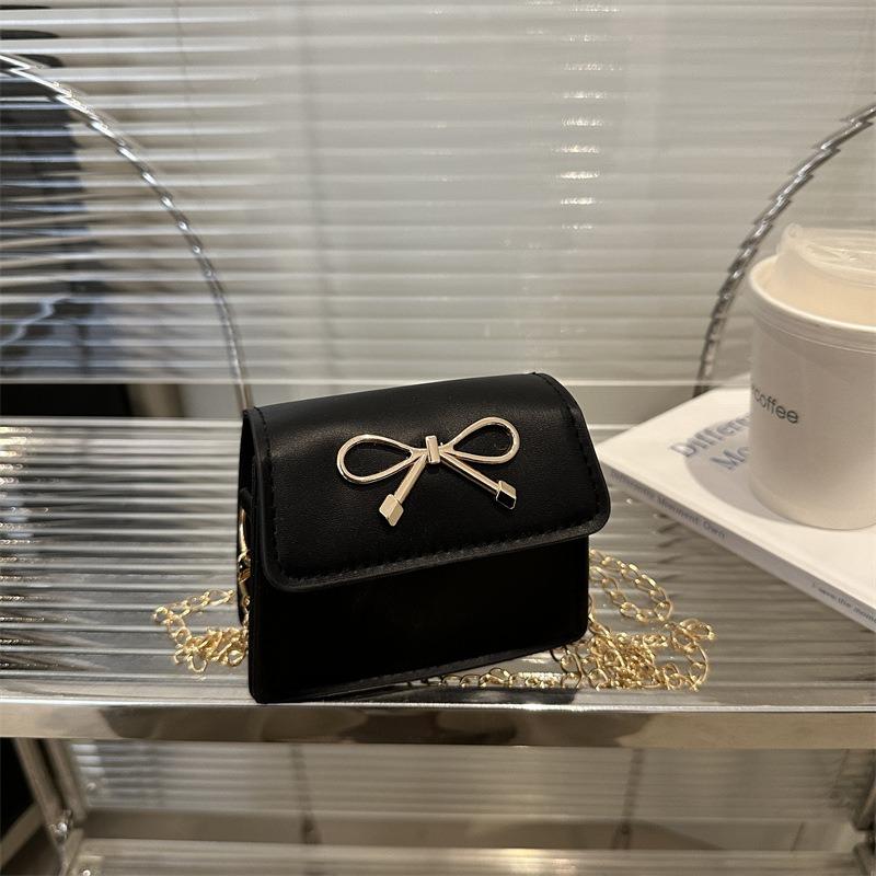 Simple Bow Saddle Bag Women's New Spring and Summer Temperament Shoulder Bag Personalized Fashion Shoulder Messenger Bag