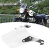 Windscreen Wind Deflector Motorcycle Suits 5 7  Round Headlights Windshield for YAMAHA(White)