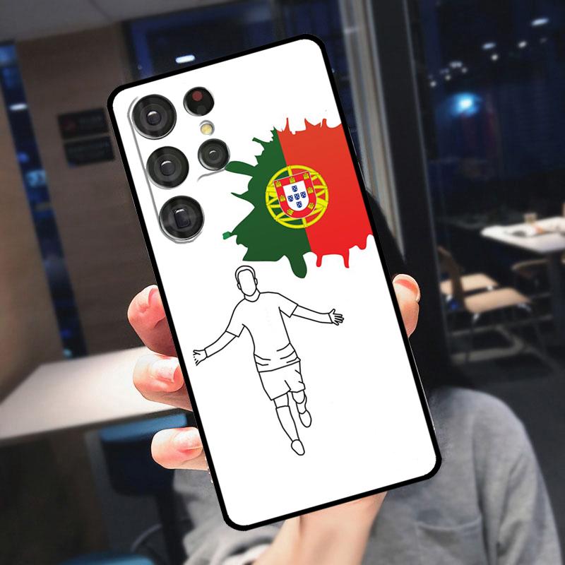 Portugal National Flag Cover For Samsung Galaxy S23 S24 S25 Ultra S21 S22 S20 S9 S10 Plus S21 FE S24 FE Phone Case