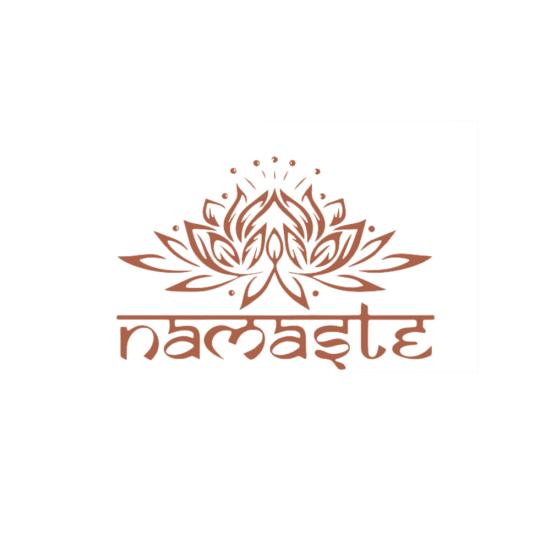 

Индийский Намасте Лотос Стикер Стены Гостиная Фон Наклейка Фреска коричневый