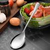 Stainless Steel Serving Spoon with Long Handle Polished Rust-Proof Deep Head Soup Rice Spoon Dishwasher Safe Utensil for Home Restaurant Buffet