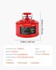 VEVOR Safety Gas Can, 9.5 L Type II Red Safety Can for Gasoline with Stainless Steel Flame Arrester, Self-Closing Lid, and Flexible Metal Spout