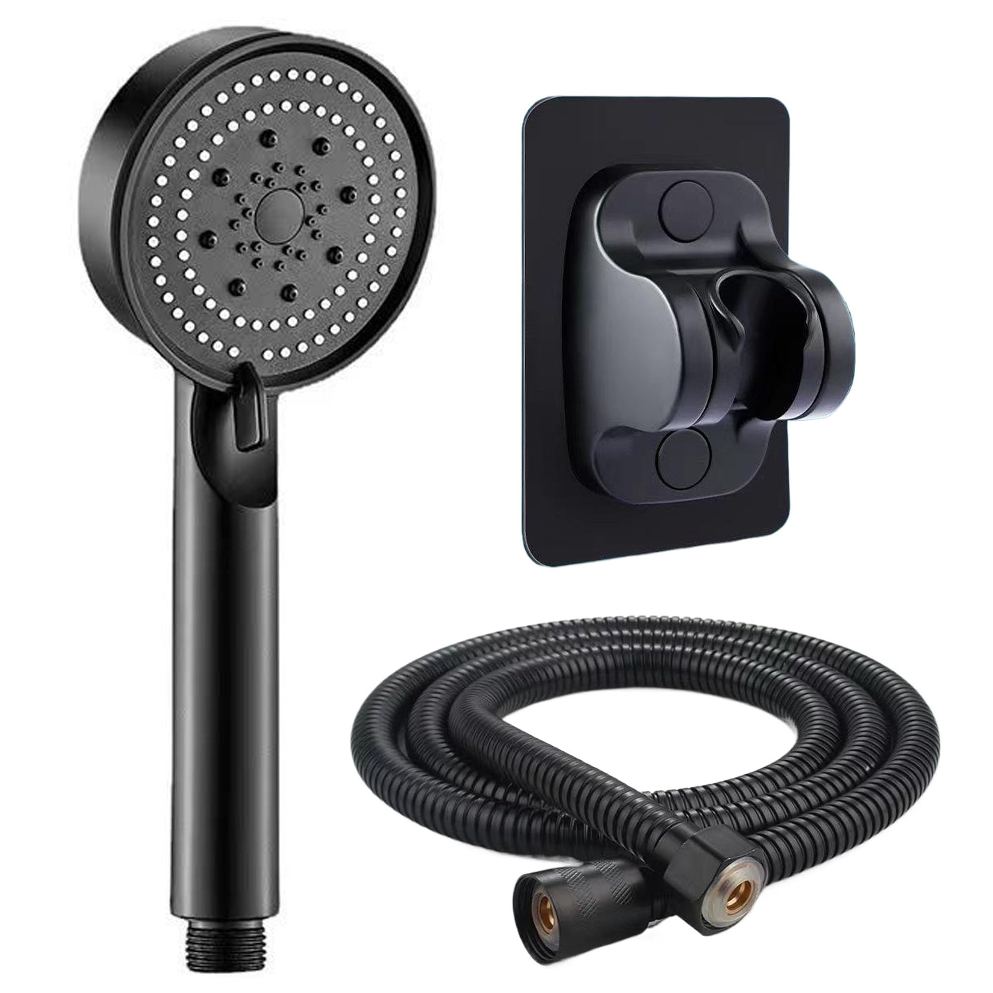 

BOJIDO Shower Set with Bubble Shower 5 Pore Mist Shower Water High Cleansing Skin Easy Installation 3-Piece Micro-Nano Head, Modes, Cleansing, Head,
