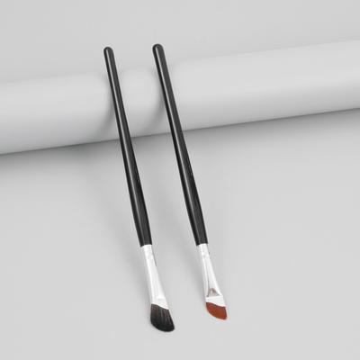 New Small Sickle Nose Shadow Brush Eyeliner Brush Wooden Handle Bevel Lying Silkworm Brush Makeup Tool Makeup