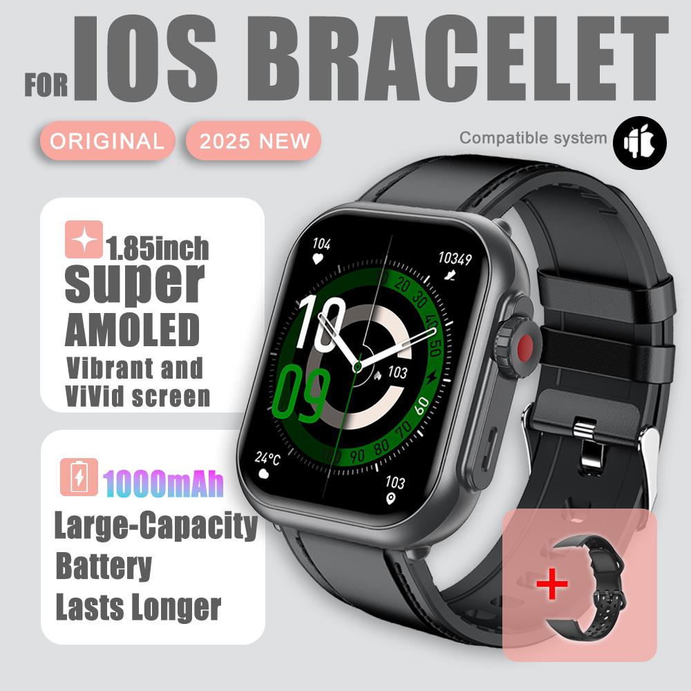 2026 Nou Ceas Inteligent 1000 mAh Bărbați Femei 1.85“HD AMOLED GPS track Ecran Tactil Complet IP68 Impermeabil Apel Bluetooth SmartWatch Bărbat