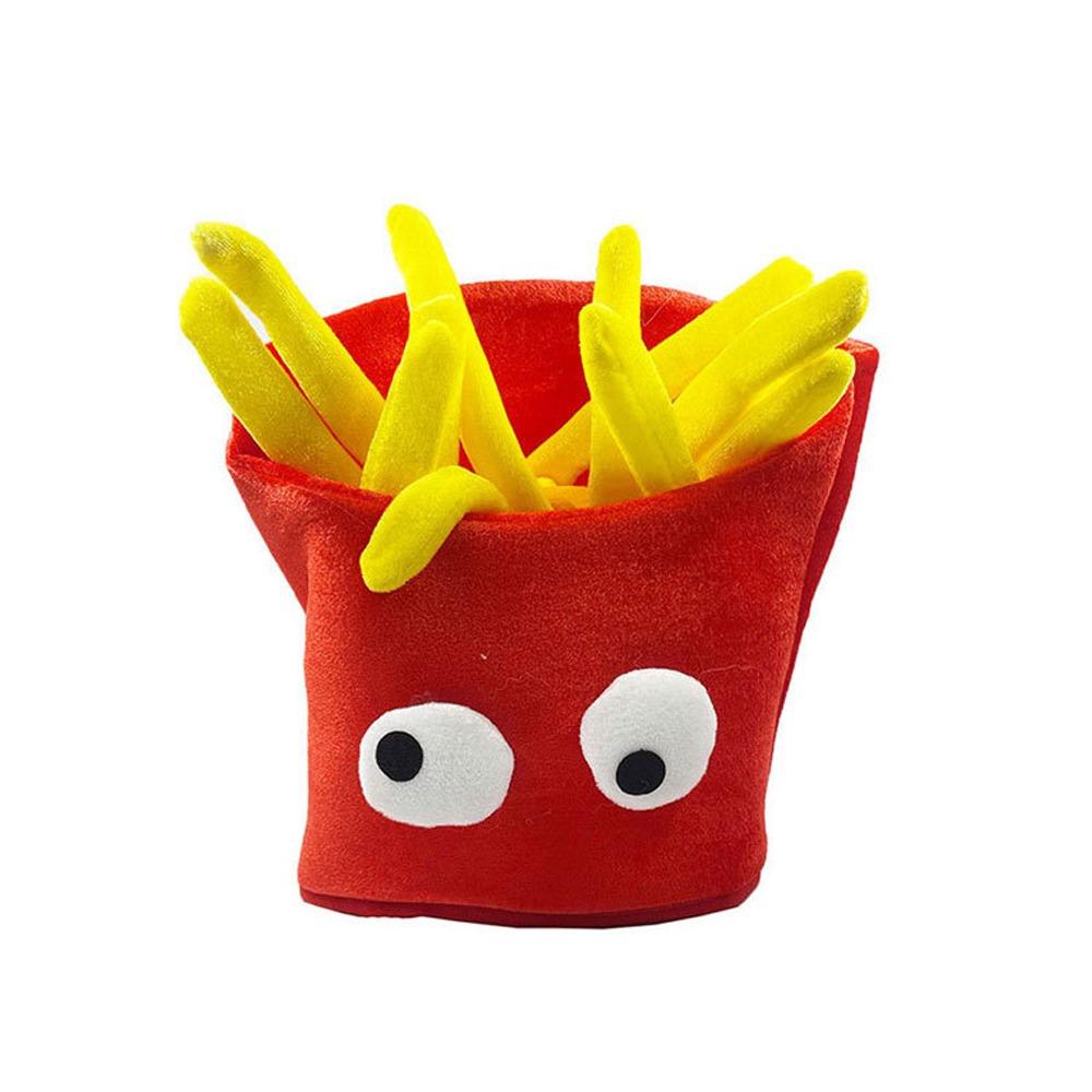 Carnival Costume Cheeseburger Hat Photo Prop Costume Hat Fast Hamburger/Fries Shaped Hat For Party