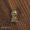 Brass Sun Wukong keychain pendant old monkey five emperors money car key pendant accessories pure copper Wukong copper