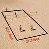 Professional Outdoor Volleyballs Courts Marker Regulable Boundaries Line With Sand Anchors Net Bag Official Size