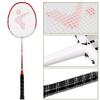 2 Player Badminton Racquets Set with 3 Shuttlecocks Carrying Bag and Badminton Net for Family
