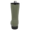 Akiriko Moz Women's Mid-Length Rain Boots with TPE Material, Non-Slip Sole, and Urethane Liner, Khaki, Size M