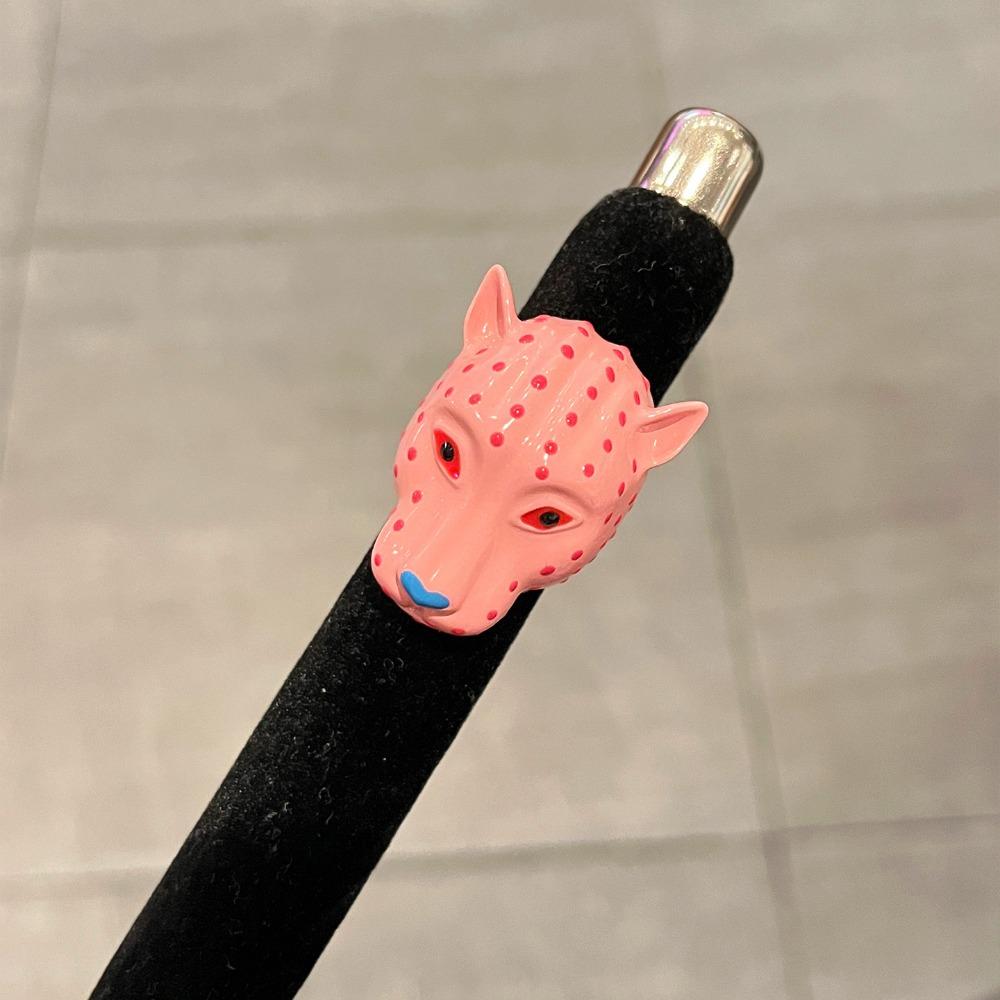 Wide Band Drip Ring Adjustable Animal Ring Exaggerated Leopard Head Enamel Ring  Popular Jewelry