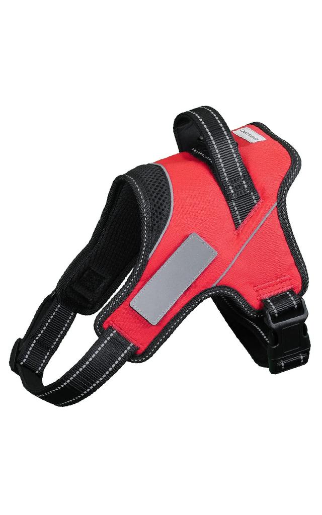 by dog Liberte gentle on the nameplate dog harness [Recommended trainers!] harness, throat, (medium size, red)