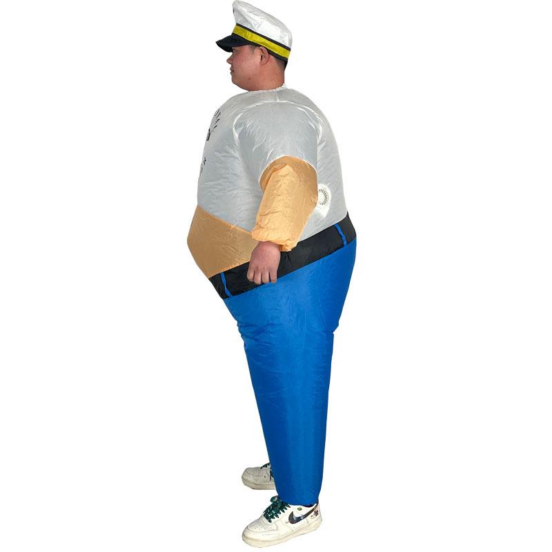 

Sailor Inflatable Suit Summary Dress Up Halloween Big Fat Man Funny Inflatable Costume Sumo One size fits all for adults 150-190cm