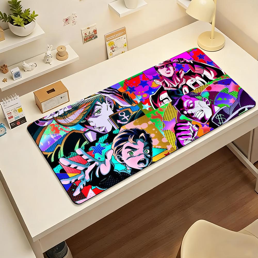 Tapis de Souris JoJo's Bizarre Adventure Caoutchouc Antidérapant Tapis de Souris pour Ordinateur Portable Tapis de Bureau Décoration pour Gamers