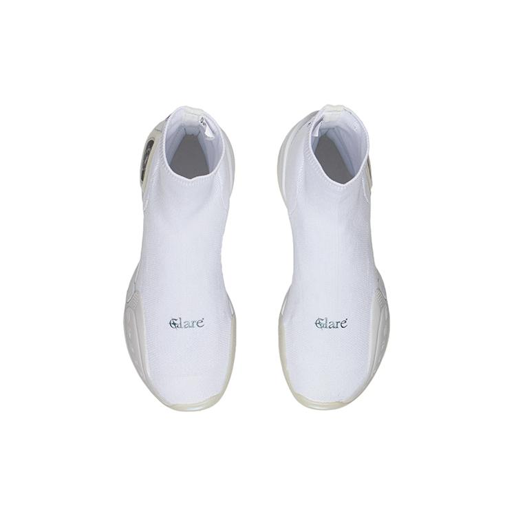 Glare x Li Ning WOW 9 Way Of Wade 9 LS Abrasion Resistant Breathable High top Basketball Shoes Men's White ABCS073-3