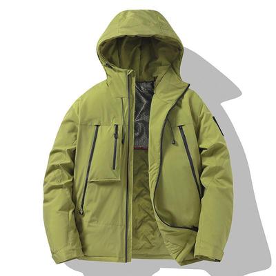 Herren Trendy J91 Verbesserte Kapuzenjacke aus Graphen-Baumwolle - Winddicht, Wasserdicht und Dick für Paare