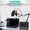 V8S Live Sound Card Podcast Equipment Bundle,with Microphone Set Device,Music/Recording Live Streaming For DJ Disco Device