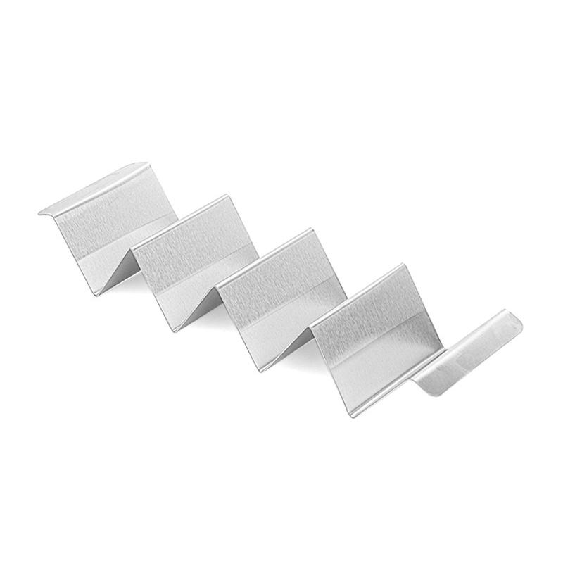 Stainless Steel Taco Holder Stand Mexican Roll Rack Taco Holder Wave Shape Taco Tray Mexican Food Rack Cake Rack Kitchen Gadgets