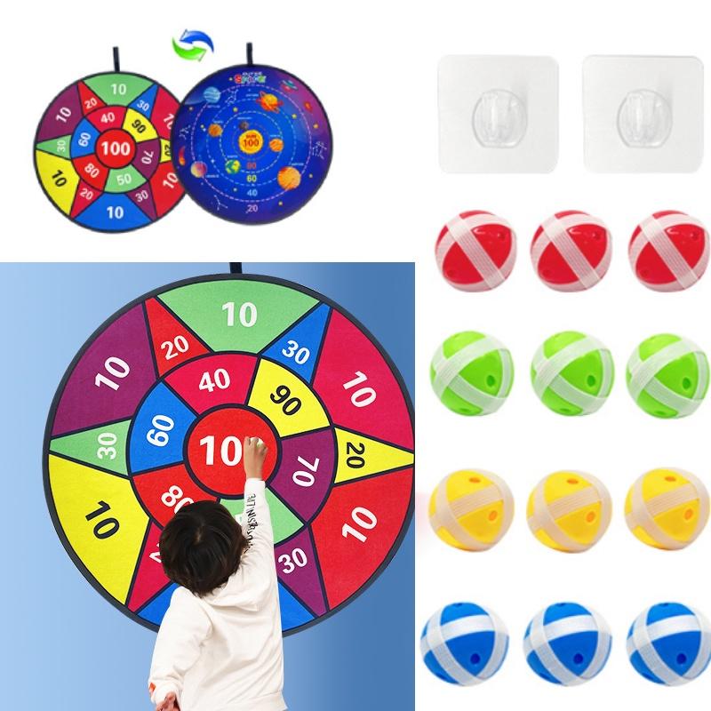 Large Double-sided Target For Cross-border Children's Dartboard Set Indoor Parent-child Game Toy With Sticky Balls