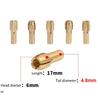 10Pcs New 4.8mm Shank Mini Drill Chucks Brass 0.5mm-3.2mm Chuck Adapter Metal Drill Chucks Collet For Dremel