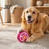 Latex Chew Toys for Small Medium Dogs Round Shield Dog Toy, Squeaky Interactive Durable Pet Fetch Teeth Cleaning Toy And Training