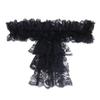 Elegant Lace Jabot Collar Detachable Hollow Design Wrist Cuffs Victorian Style Cosplay Accessory For Women Party Costume