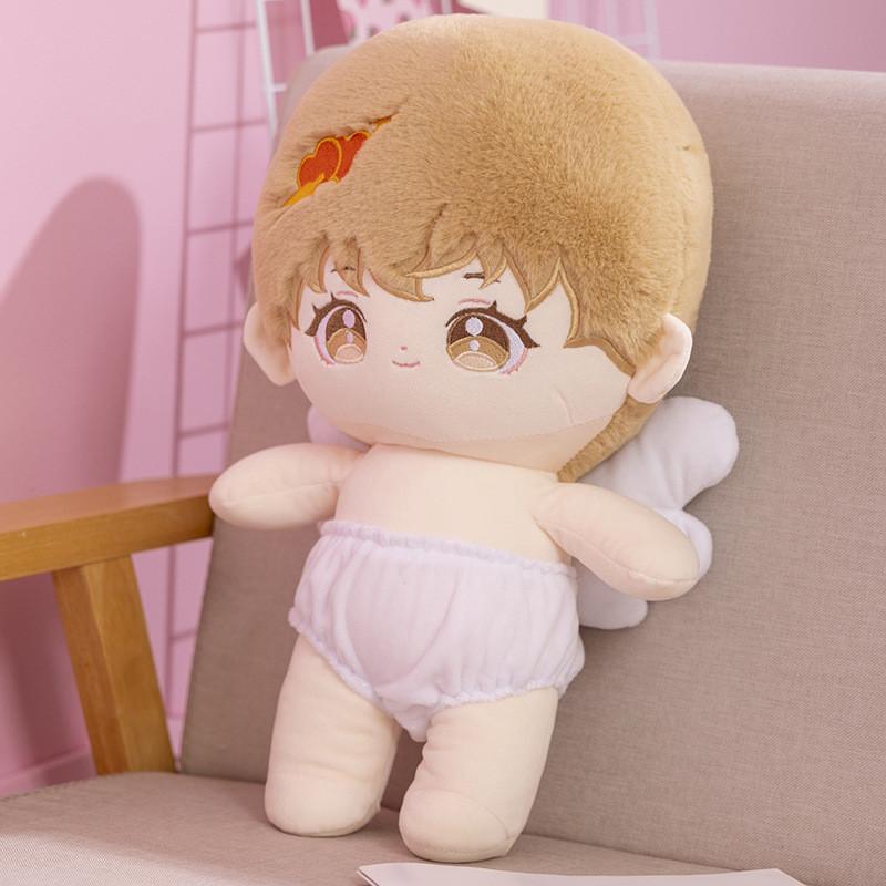 Charming Plush Stuffed Figure Toy For Girls Cozy Cotton Doll Gift Height 45cm