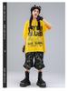 Trendiges Streetdance-Performance-Kostüm für Kinder - Gelbes Hip-Hop-Jazz-Outfit für Jungen und Mädchen