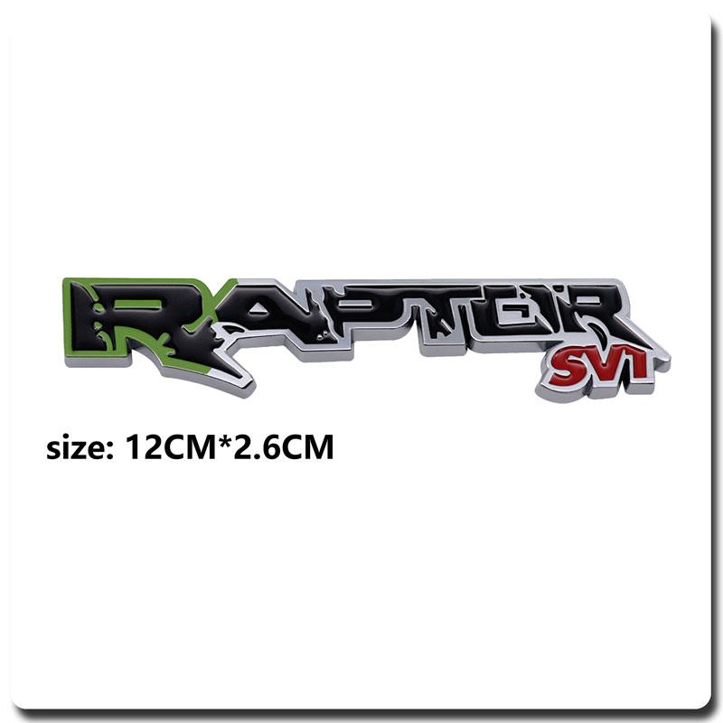 3D Metal R-APTO-R SVT Car Body Sticker For F-or-d F-ocu-s Winged Tiger, M-ustan-g R-aptor Modification Accessories