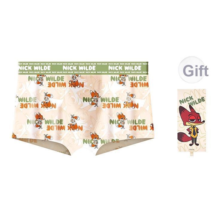 Disney Simple Comfortable Cartoon Anime Boxer Briefs Gift Box Men underwear DISINI003-1