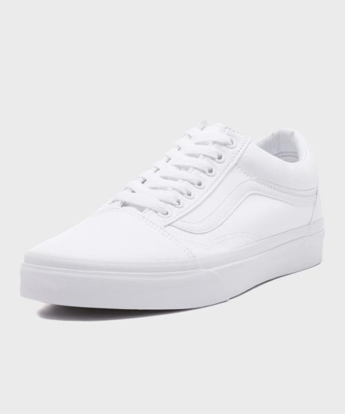 Vans Old Skool - לבן אמיתי VN000D3HW001