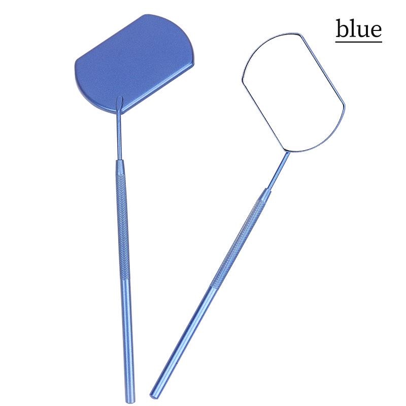 Portable Square Stainless Steel Eyelash Extension Inspection Mirror