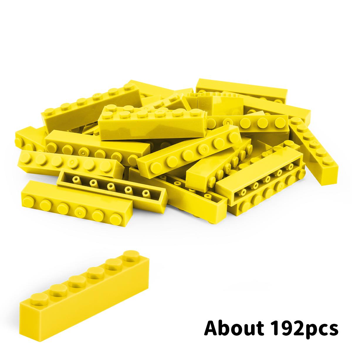 

500g1x6 DlY Building Blocks Thick FiguresBricks Dots Educational Creative SizeCompatible With Plastic Toys forChildren 500g1x6 high brick