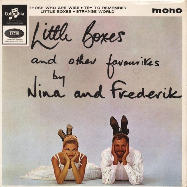 7-дюймовая пластинка NINA FREDERIK Little Boxes And Other Favourites SEG8437 COLUMBIA 1965 UK Поп Б/у