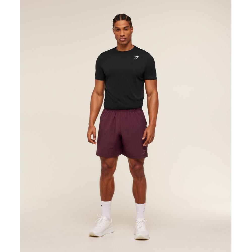 Gymshark Sport 7  Shorts Impact Burgundy Reset Pink A1b3l Rcf4