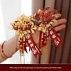 Dragon & Phoenix Wedding Corsage Set: 2 Corsages for Bride, Groom, & Parents