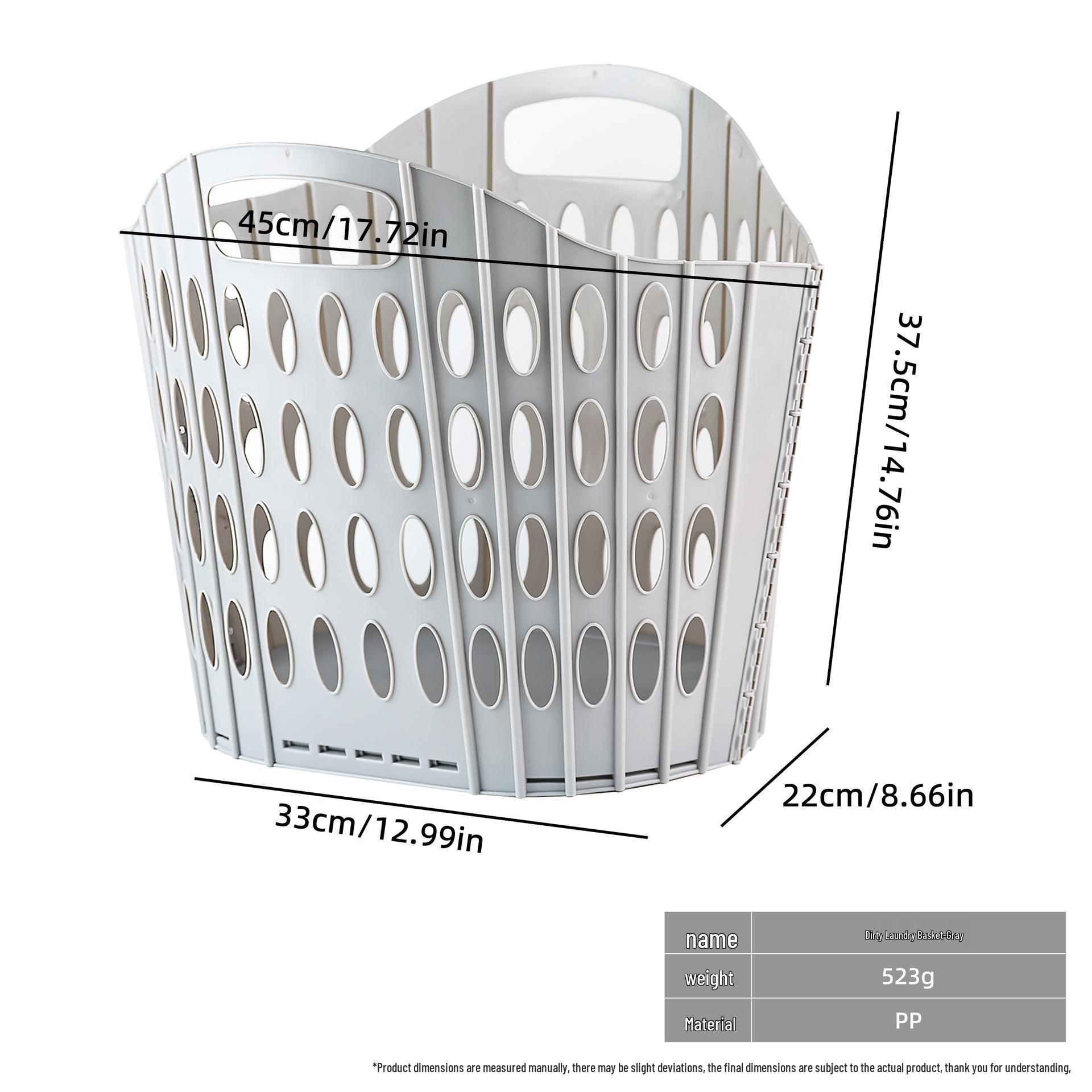 

Foldable Laundry Hamper & Storage Basket for Dirty Clothes Dirty Clothes Basket сірий колір