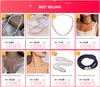 HENGSHENG OL Style Black Spinel Natural Crystal 4-5mm Freshwater Baroque Pearl S925 Silver Necklace For Women Girl Jewelry Gifts